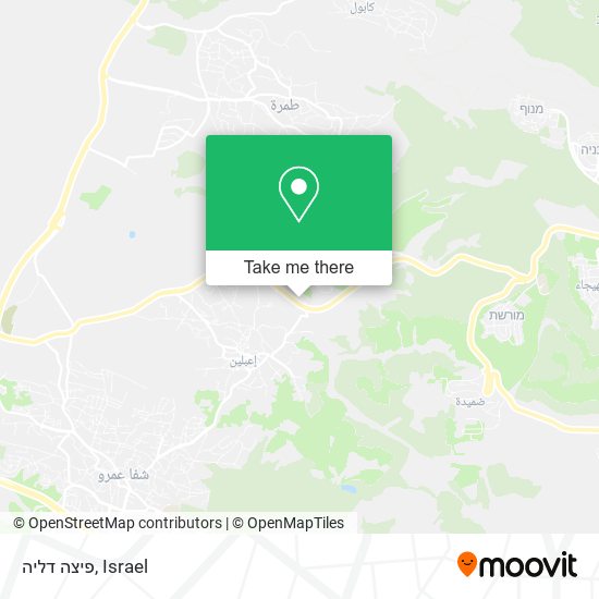 פיצה דליה map