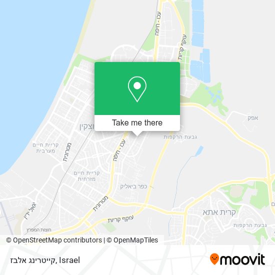 קייטרינג אלבז map