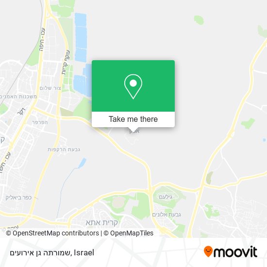 שמורתה גן אירועים map