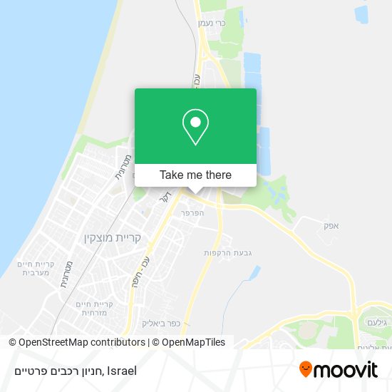 חניון רכבים פרטיים map