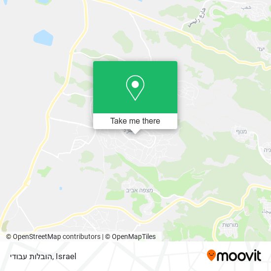 הובלות עבודי map