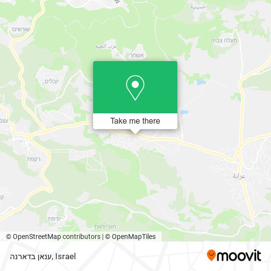 ענאן בדארנה map