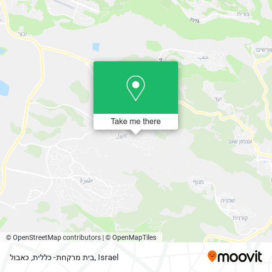בית מרקחת- כללית, כאבול map