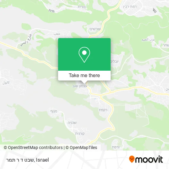 Карта שבט ד ר תמר