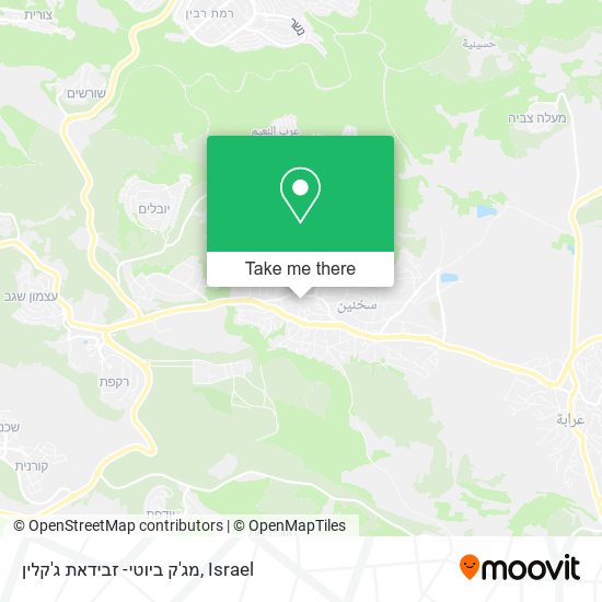 מג'ק ביוטי- זבידאת ג'קלין map