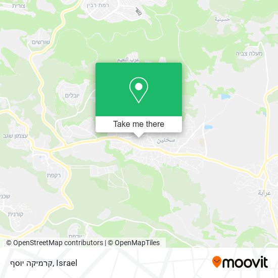 קרמיקה יוסף map