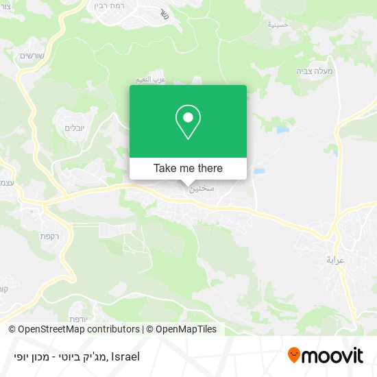 מג'יק ביוטי - מכון יופי map