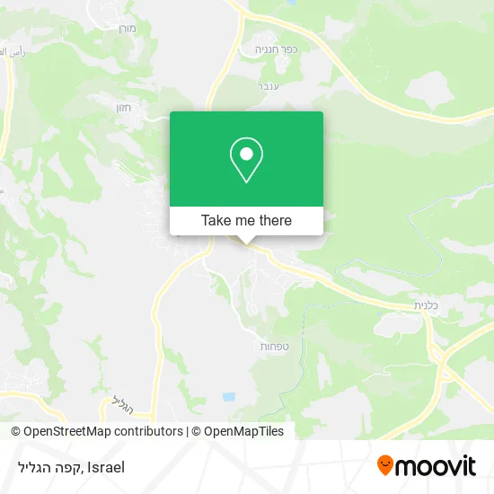 Карта קפה הגליל