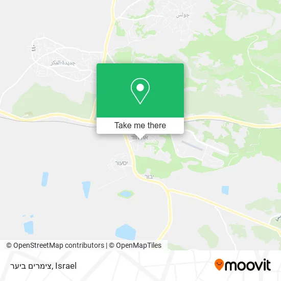 Карта צימרים ביער