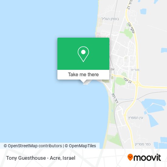 Tony Guesthouse - Acre map