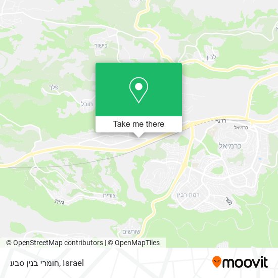 חומרי בנין סבע map