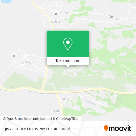זוהר בדשא גינון ובריכות נוי בצפון map