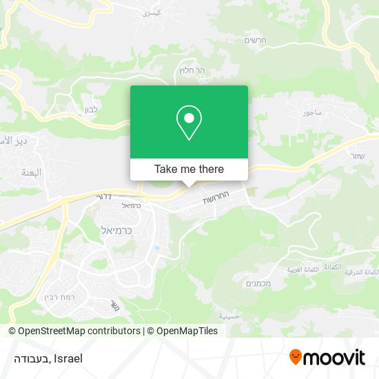 Карта בעבודה