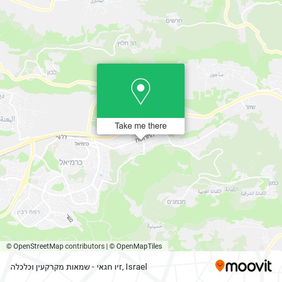 זיו חגאי - שמאות מקרקעין וכלכלה map