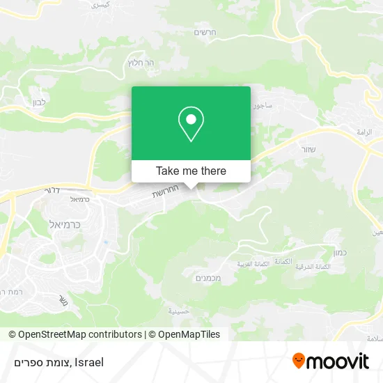 Карта צומת ספרים