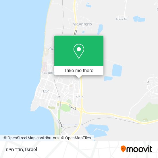 חדד חיים map