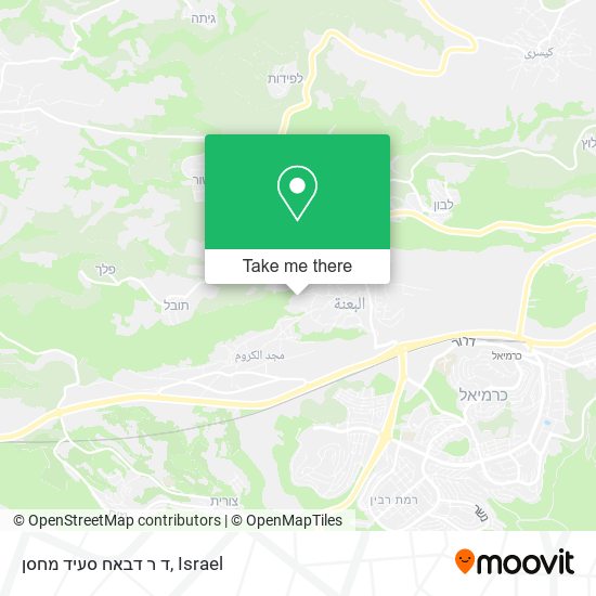 ד ר דבאח סעיד מחסן map