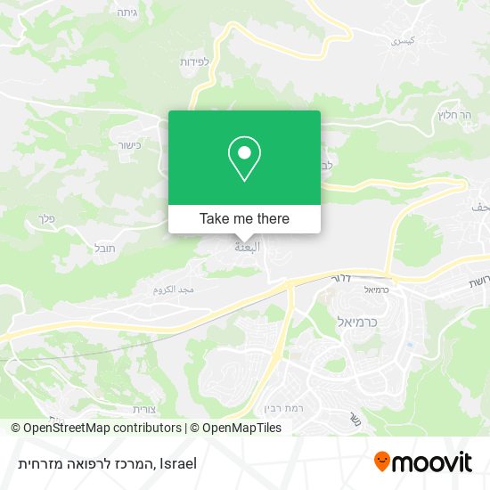 המרכז לרפואה מזרחית map