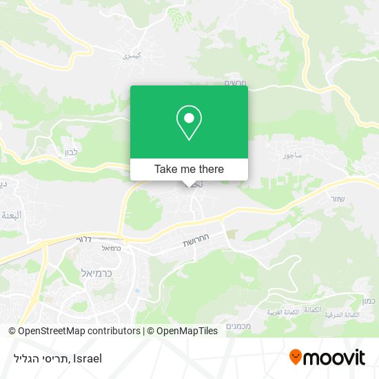 תריסי הגליל map