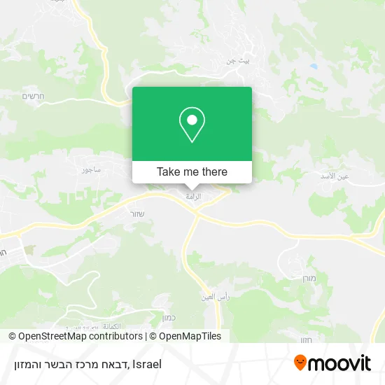 Карта דבאח מרכז הבשר והמזון