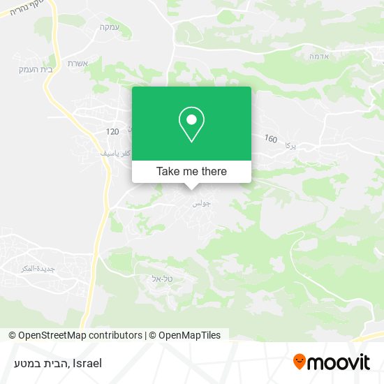 הבית במטע map