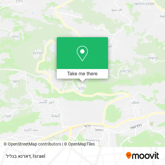 Карта דארנא בגליל