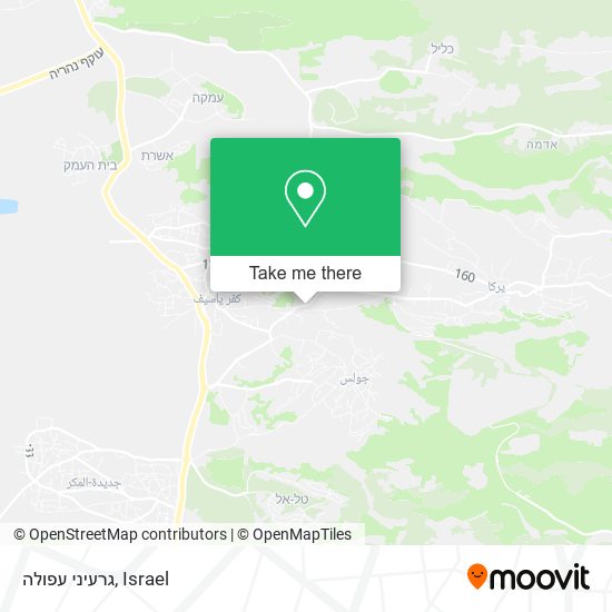 גרעיני עפולה map