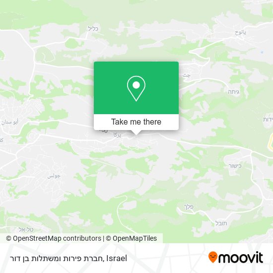 חברת פירות ומשתלות בן דור map