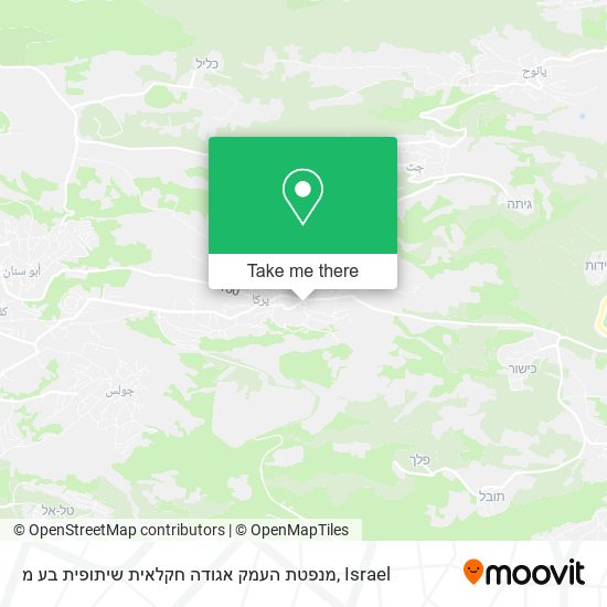 מנפטת העמק אגודה חקלאית שיתופית בע מ map