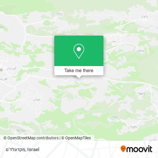 מקדונלד'ס map