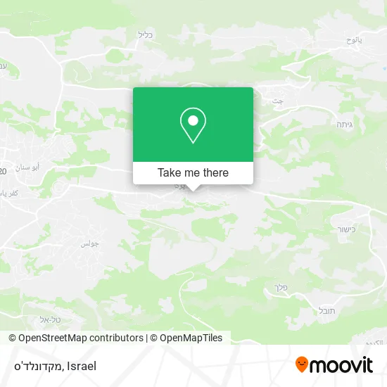 Карта מקדונלד'ס