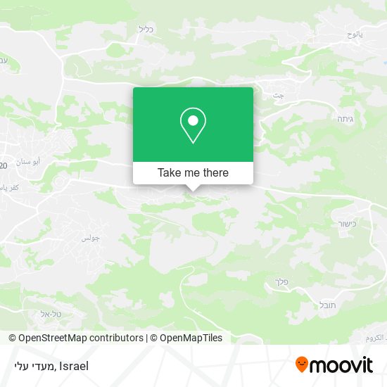 מעדי עלי map