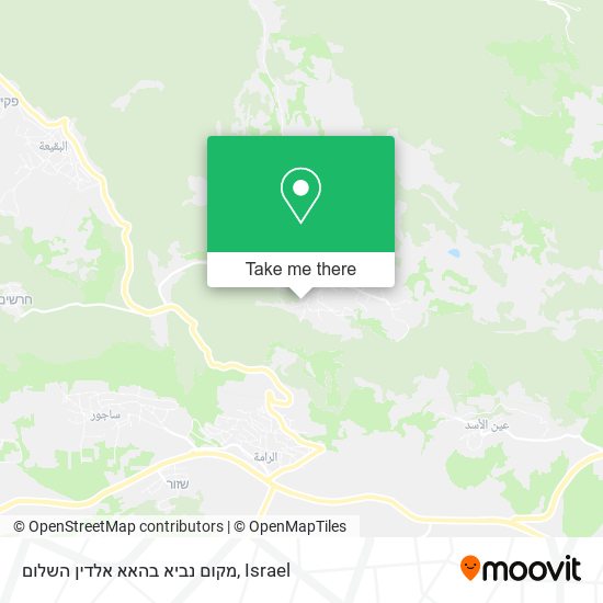 מקום נביא בהאא אלדין השלום map