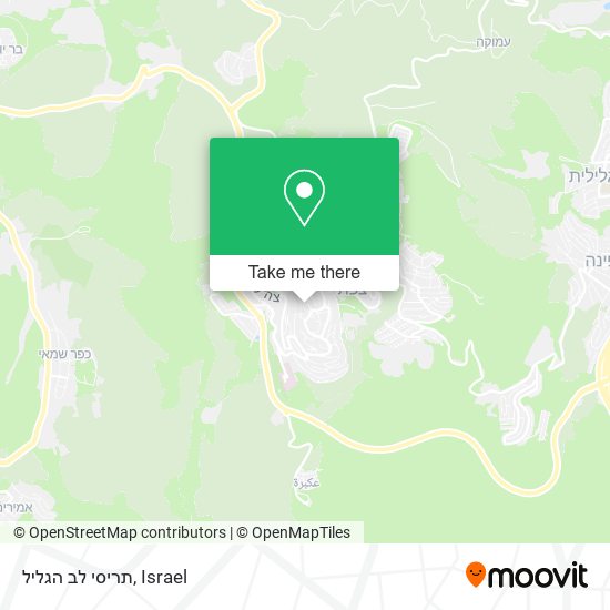 תריסי לב הגליל map