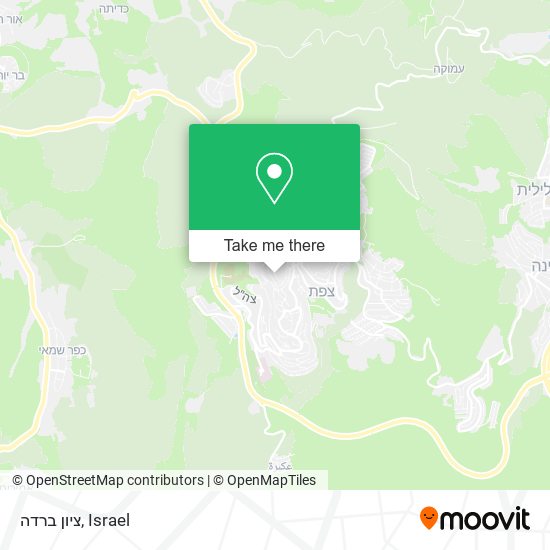 ציון ברדה map