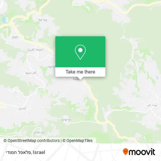 Карта פלאפל חמודי