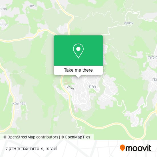 מוסדות אגודת צדקה map