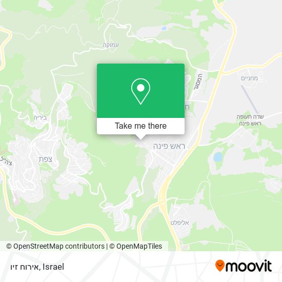 אירוח זיו map