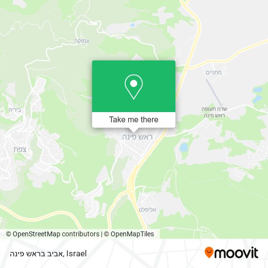 אביב בראש פינה map