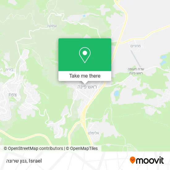 גנון שרונה map