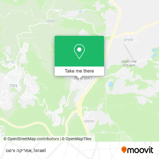Карта אמריקה ורסנו