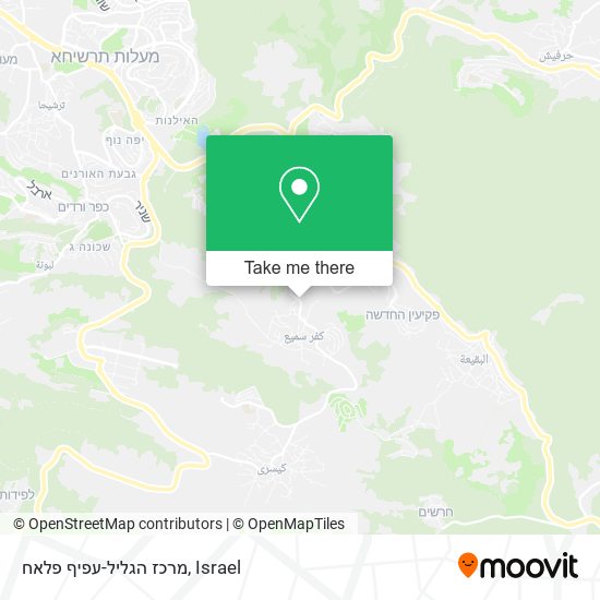 מרכז הגליל-עפיף פלאח map