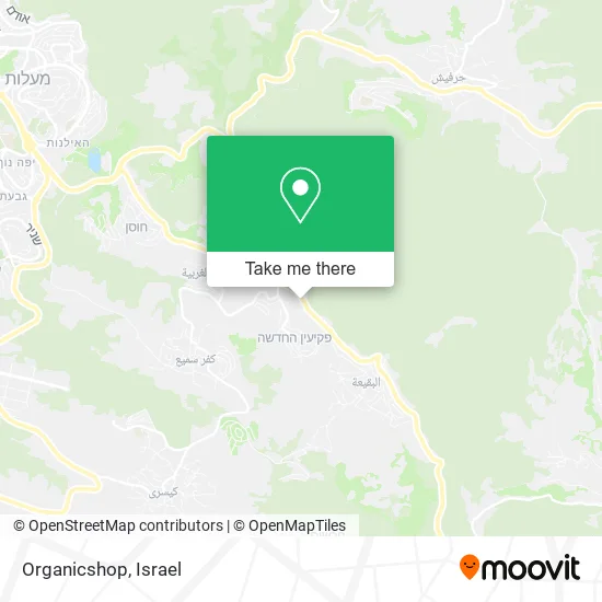 Карта Organicshop