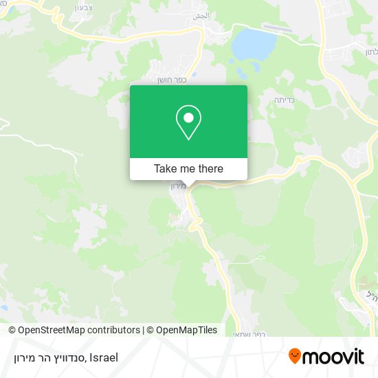 סנדוויץ הר מירון map