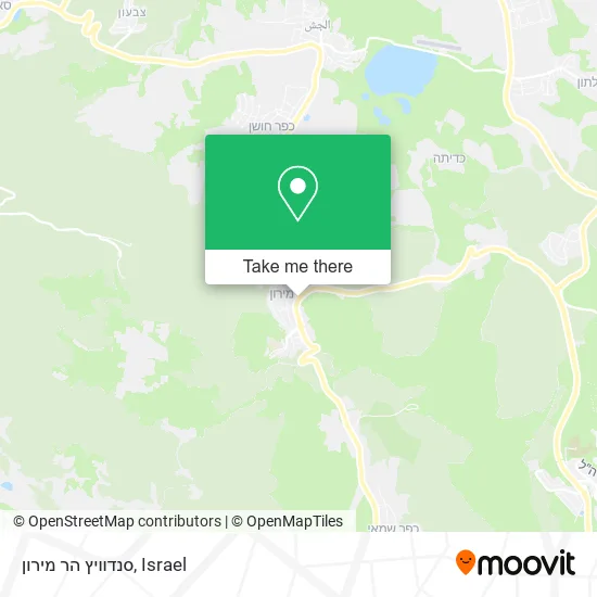 Карта סנדוויץ הר מירון