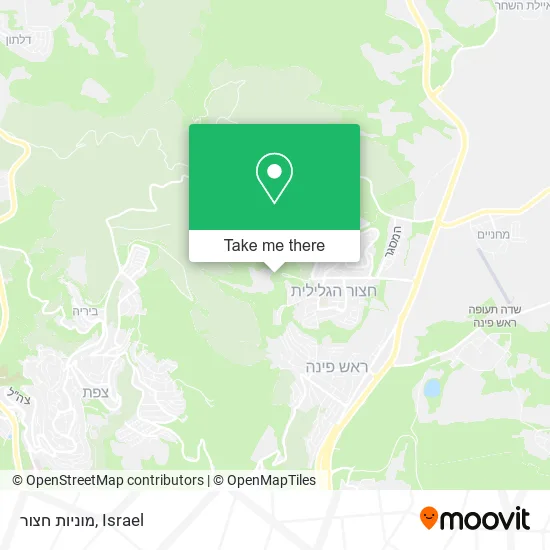 Карта מוניות חצור