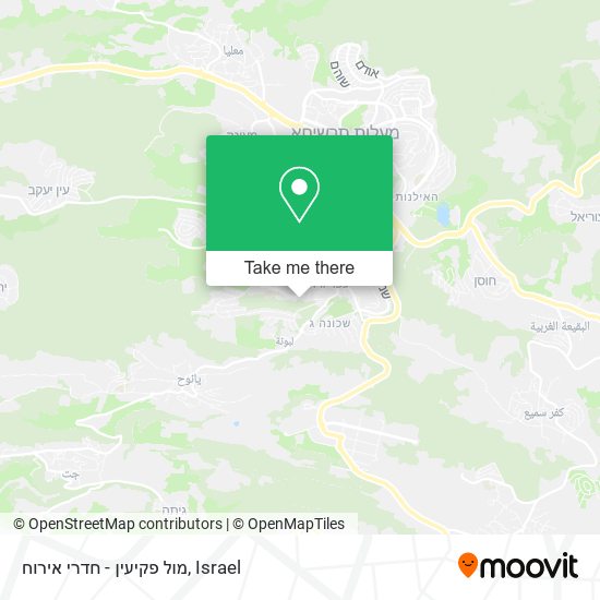 מול פקיעין - חדרי אירוח map