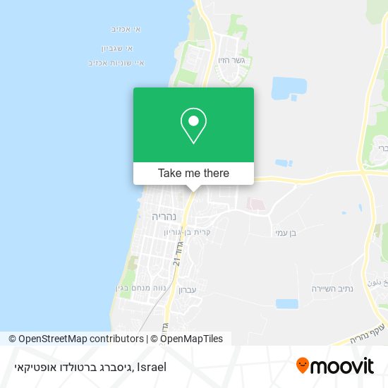 גיסברג ברטולדו אופטיקאי map