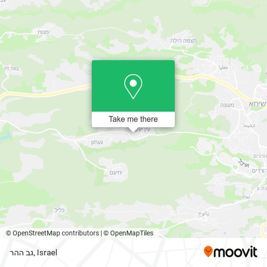 גב ההר map