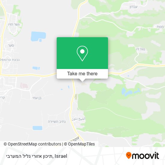 תיכון אזורי גליל המערבי map